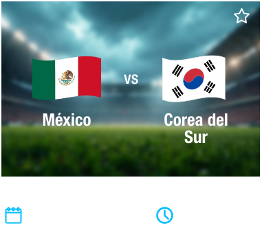 Partido 16 - Mexico vs Corea del Sur
